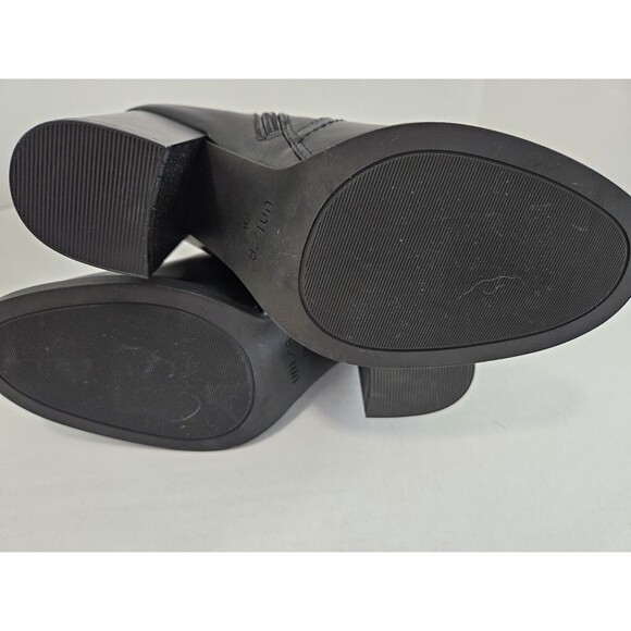 Unisa Womens Black Ankle Boots Unledger Size 8 Zip Sides - Picture 7 of 8